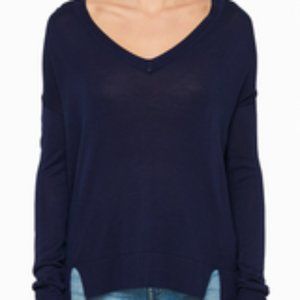 Dark Blue V-neck Sweater